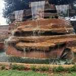 Rock Waterfall & Pond in Muthithi Garden.