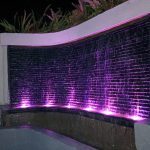 A Colour-Lit Water Wall and Garden for a Private Home Riat